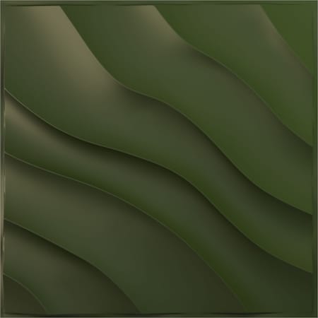 Ekena Millwork 19 5/8in. W x 19 5/8in. H Modern Wave EnduraWall Decorative 3D Wall Panel Covers 2.67 Sq. Ft. WP20X20MWGCG